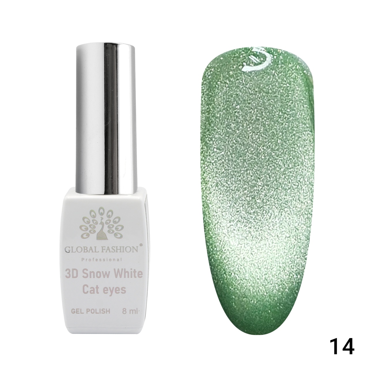Oja semipermanenta, SW 3D Cat Eye, 8 ml 14 - TPO Free Global Fashion