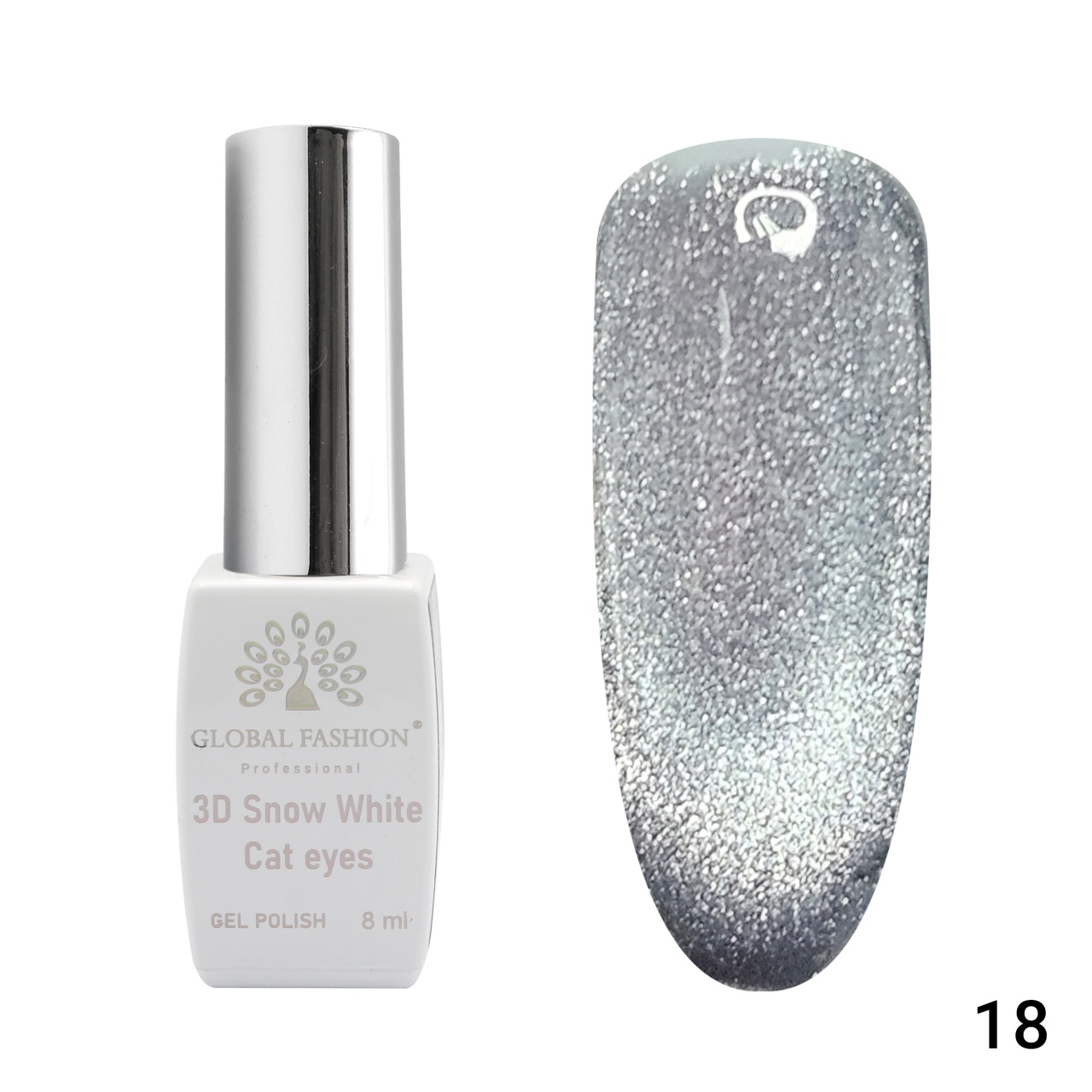Oja semipermanenta, SW 3D Cat Eye, 8 ml 18 - TPO Free Global Fashion