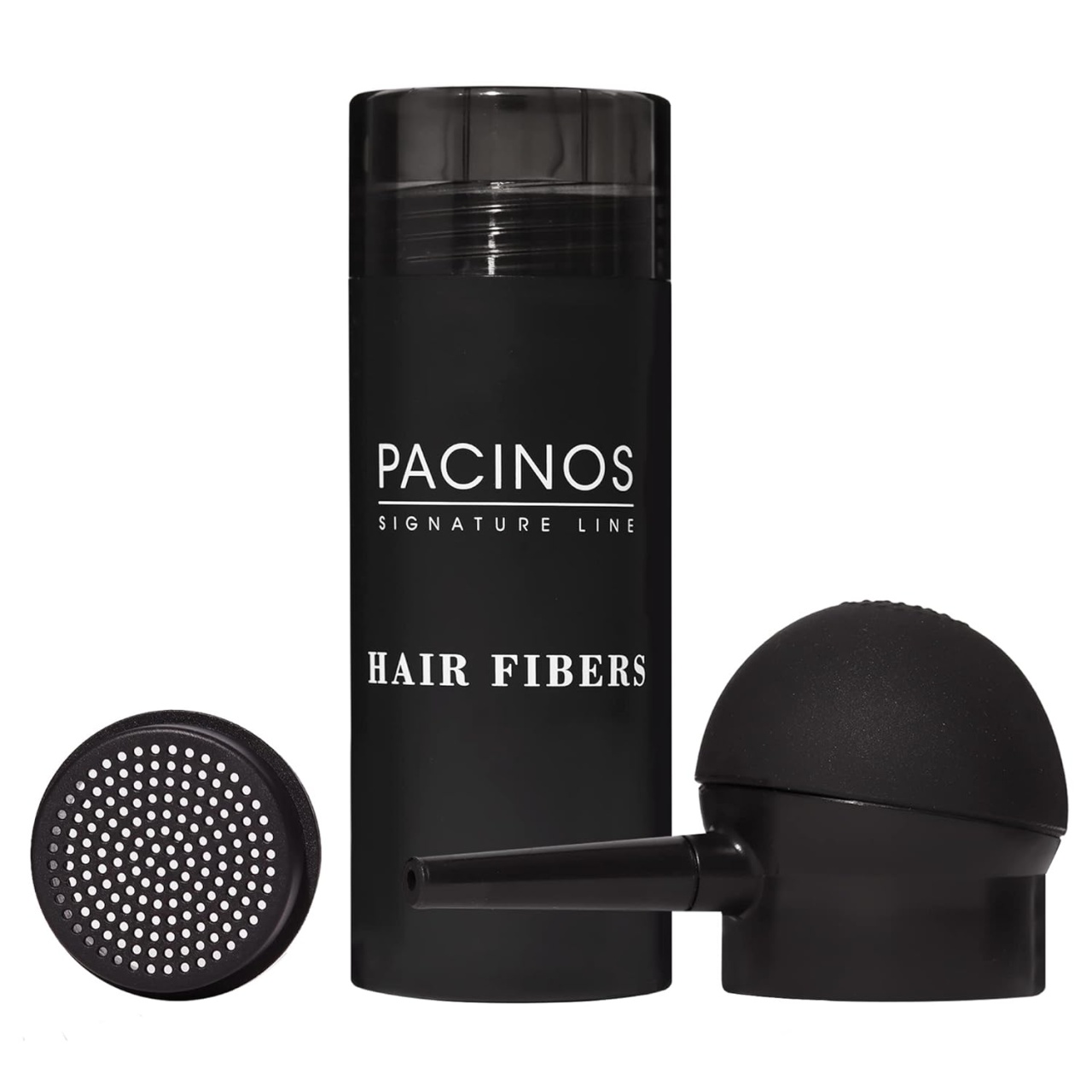 Pudra fibre pentru par rar Pacinos Hair Fiber Kit 20g - Negru