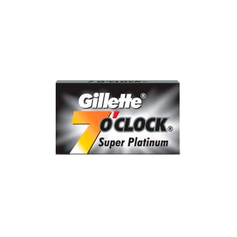 Rezerve lame de barbierit Gillette 7 o clock Super Platinum set 5 buc