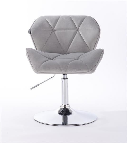 Scaun Catifea Velur Gri , Reglabil pe Inaltime HR111N