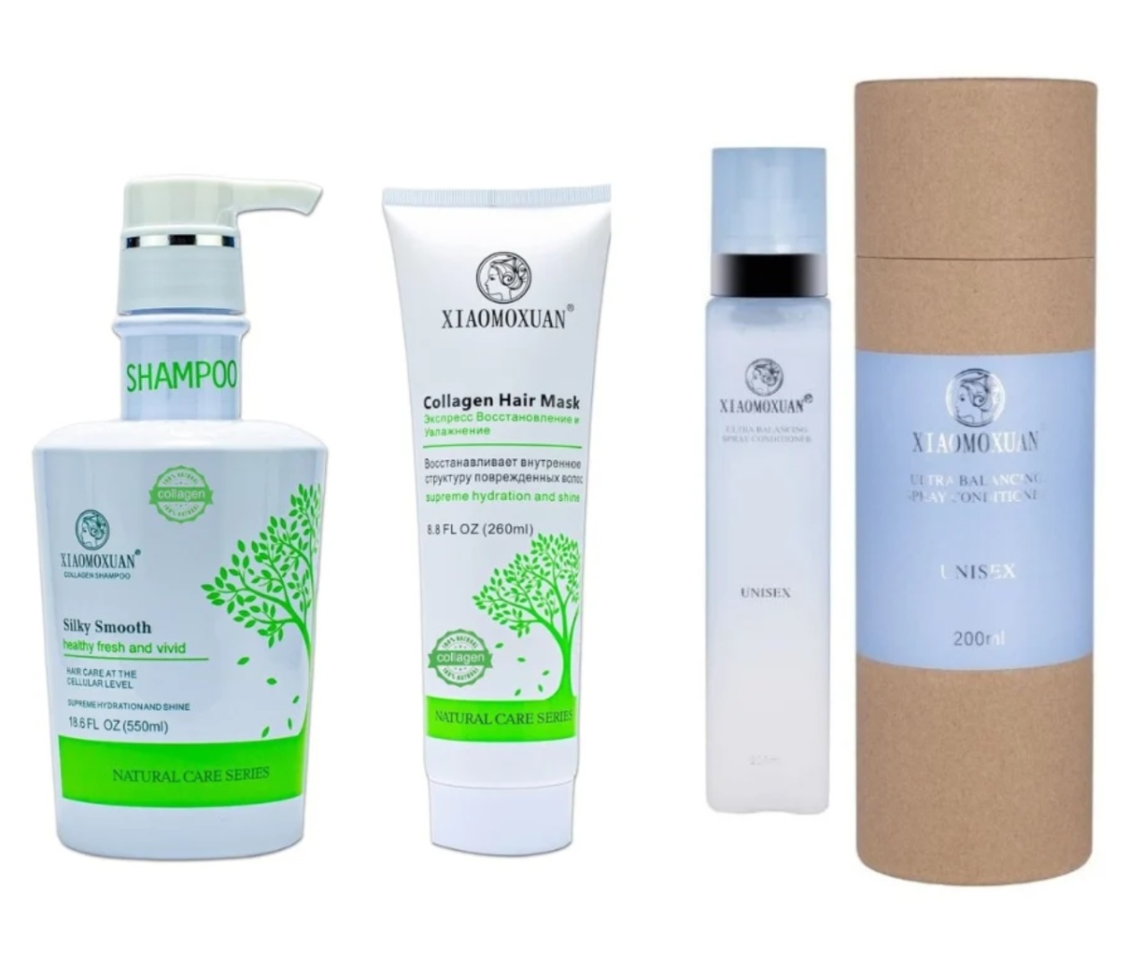 Set Cadou Xiaomoxuan S2M260T1 - Sampon + Masca cu Colagen + Spray Ultra Balancing