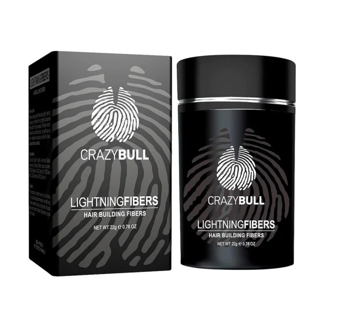 Fibre pentru par Crazy Bull Hair Building Fibers 22g - Saten Inchis