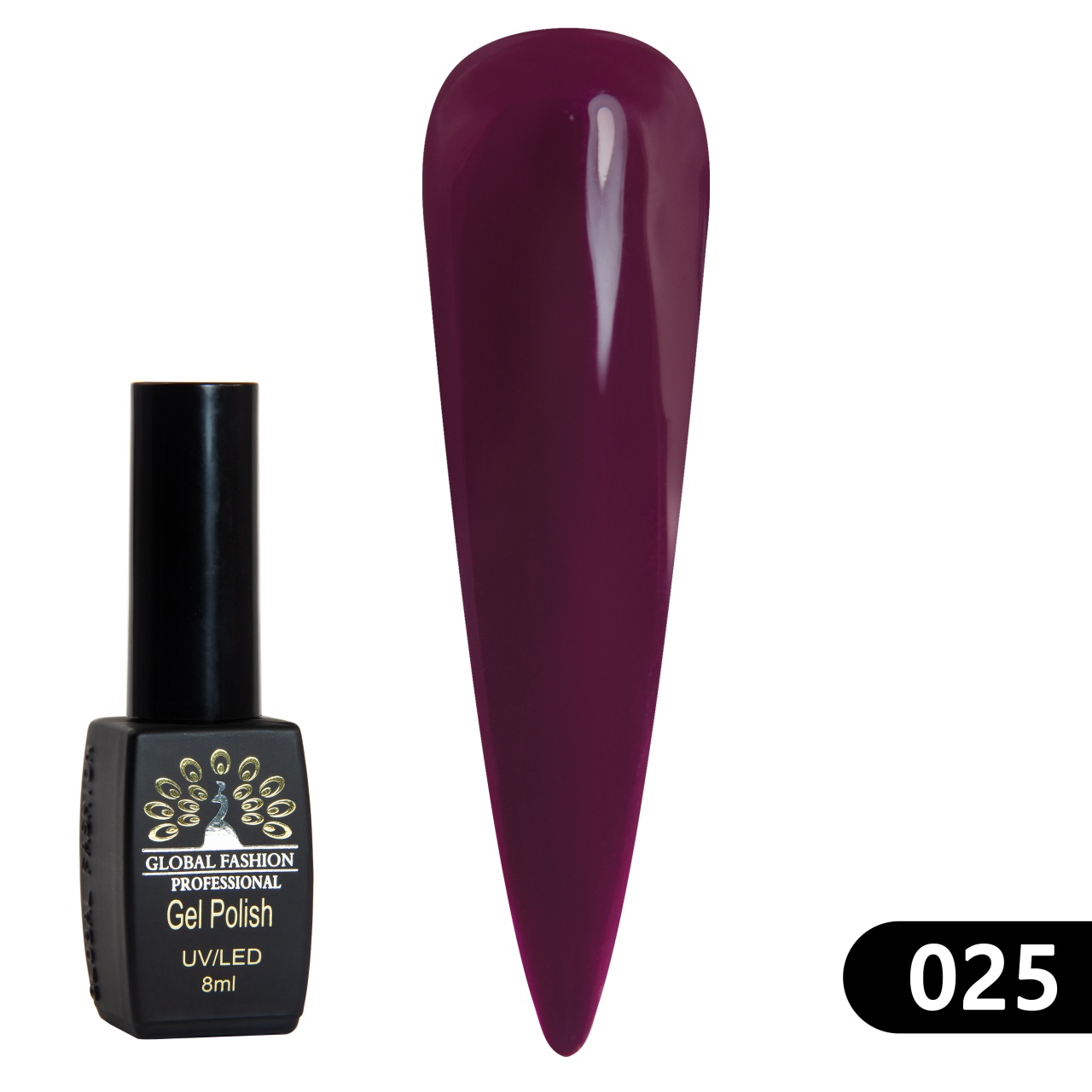Oja semipermanenta BLACK ELITE, 8 ml, 025 - TPO Free