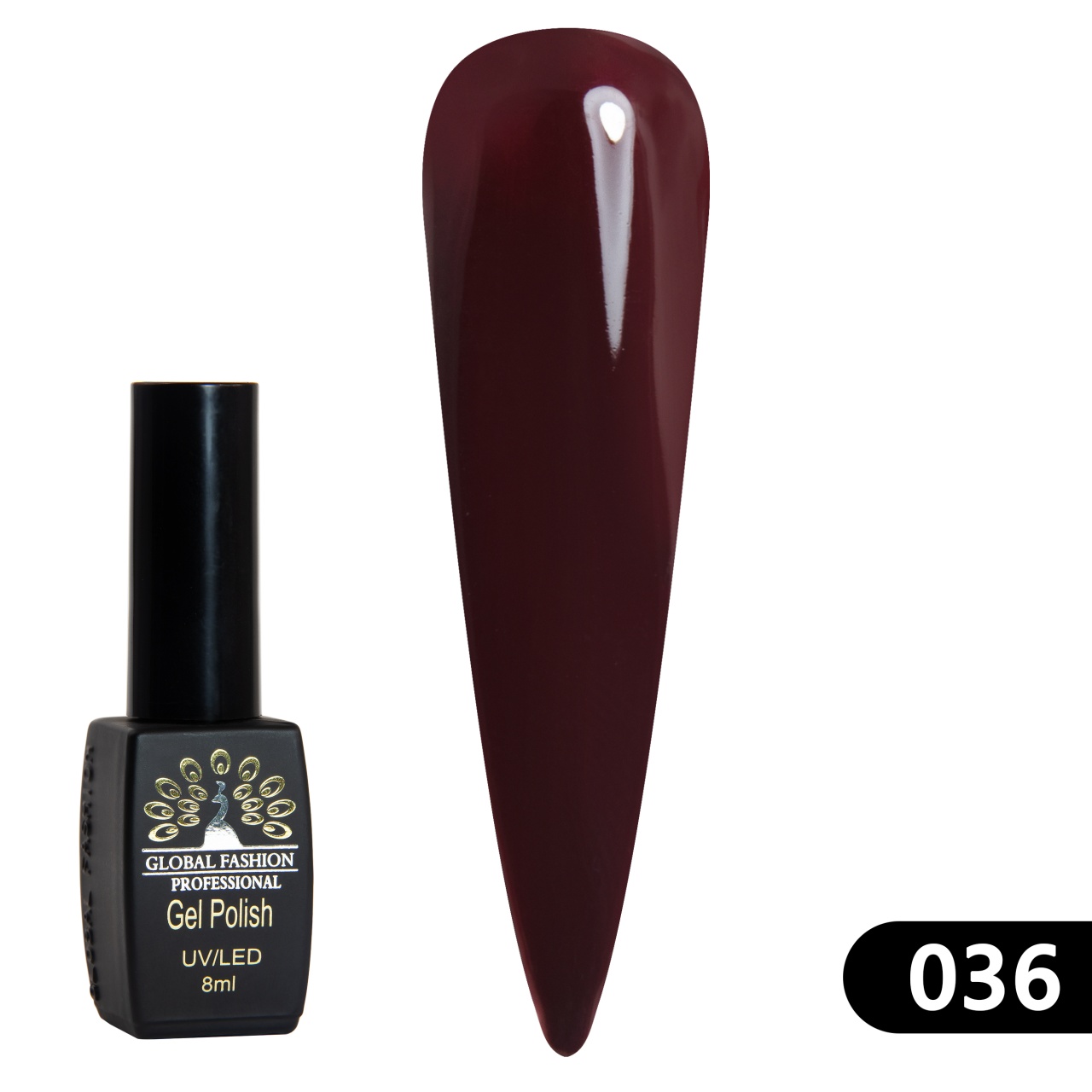 Oja semipermanenta BLACK ELITE, 8 ml, 036 - TPO Free