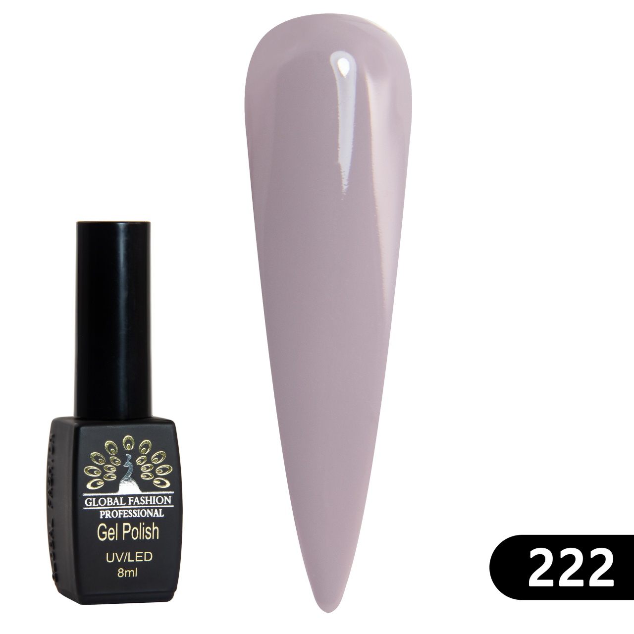 Oja semipermanenta BLACK ELITE, 8 ml, 222 - TPO Free
