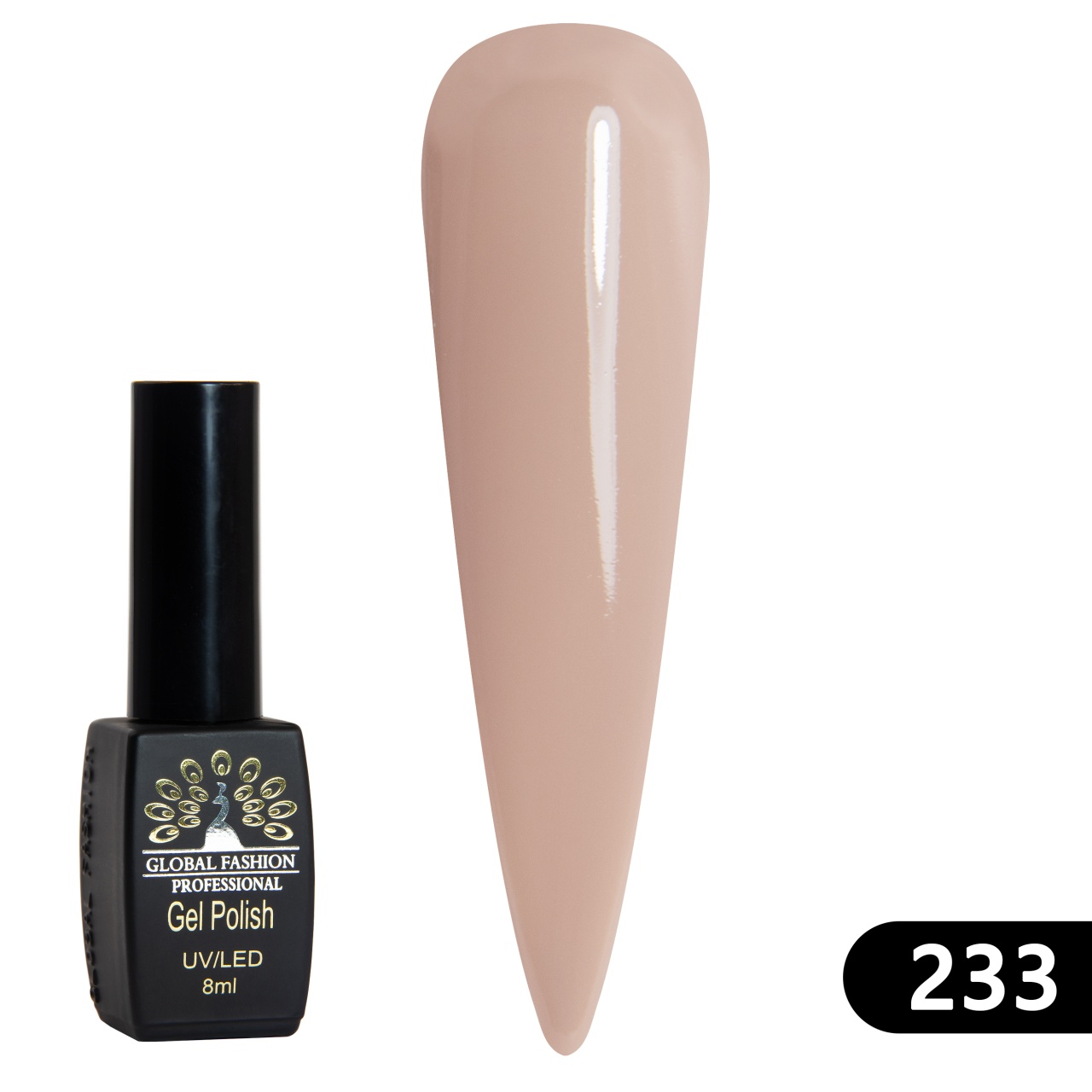 Oja semipermanenta BLACK ELITE, 8 ml, 233 - TPO Free