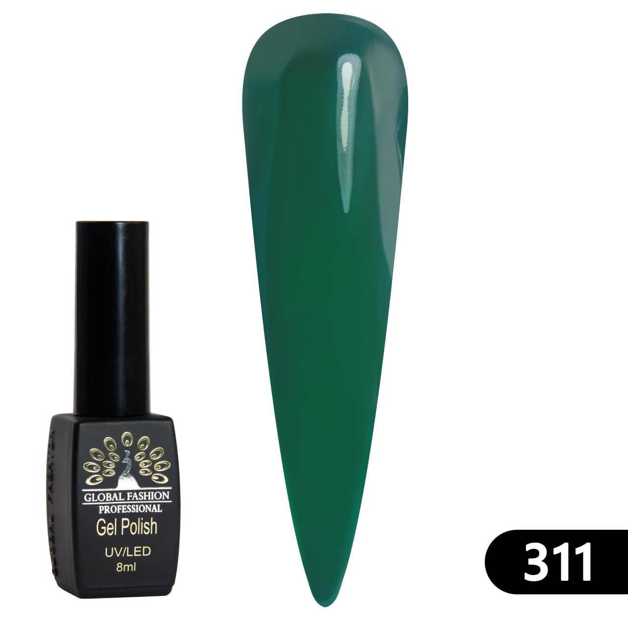 Oja semipermanenta BLACK ELITE, 8 ml, 311 - TPO Free