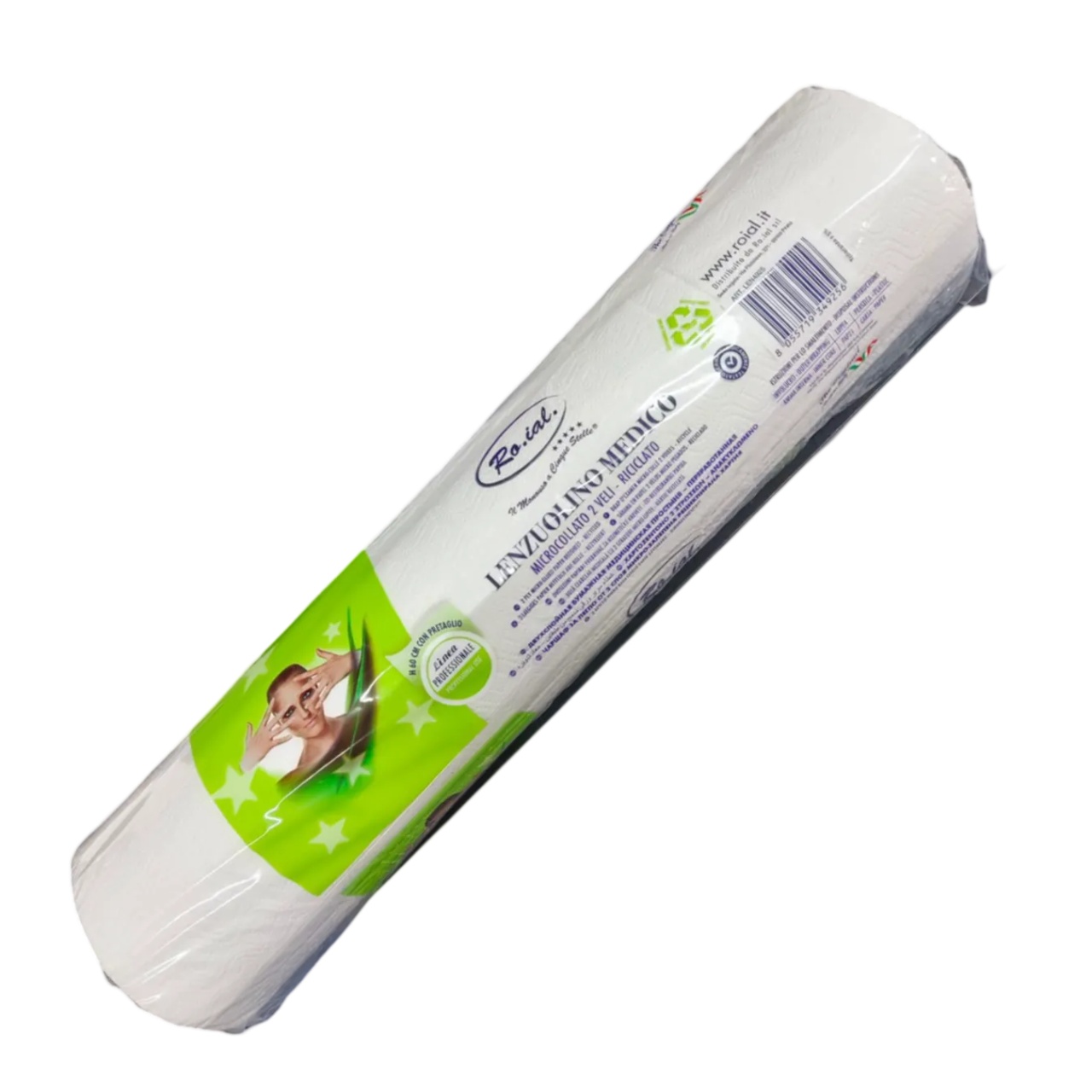 Rola Cearceaf de pat din hartie de unica folosinta Roial 60cmx50m 2 straturi