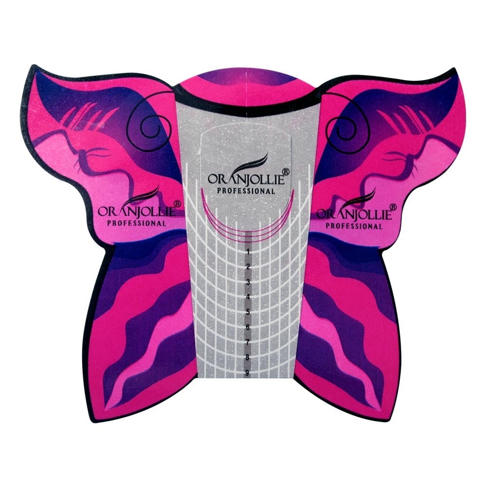 Rola sablon fluture roz 50 buc