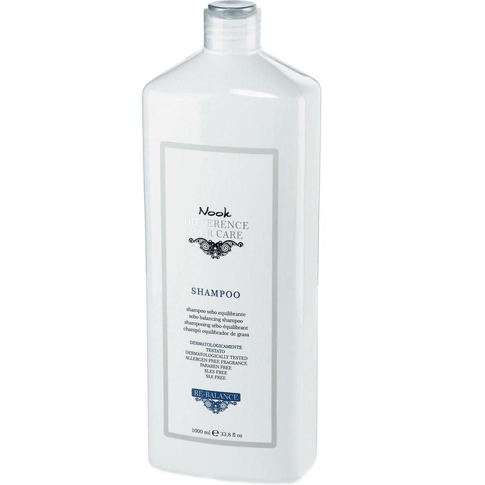 Șampon Formulat pentru a Reduce Excesul de Sebum, Nook Difference Hair Care Re-Balance Sebo-Balancing