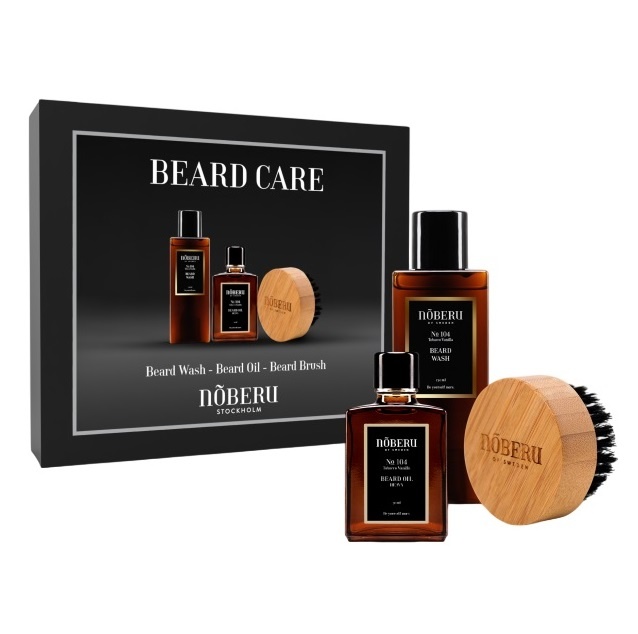 Set cadou ingrijire barba Noberu Giftbox Beard styling #1 Tobacco Vanilla