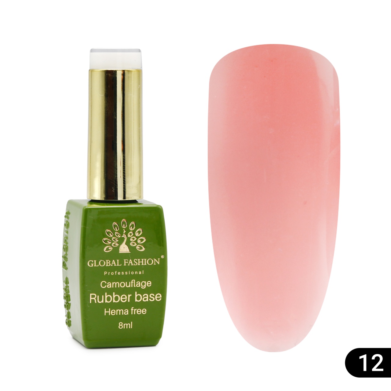 Bază de unghii Camouflage, fără Hema, 8 ml 12 - Free TPO