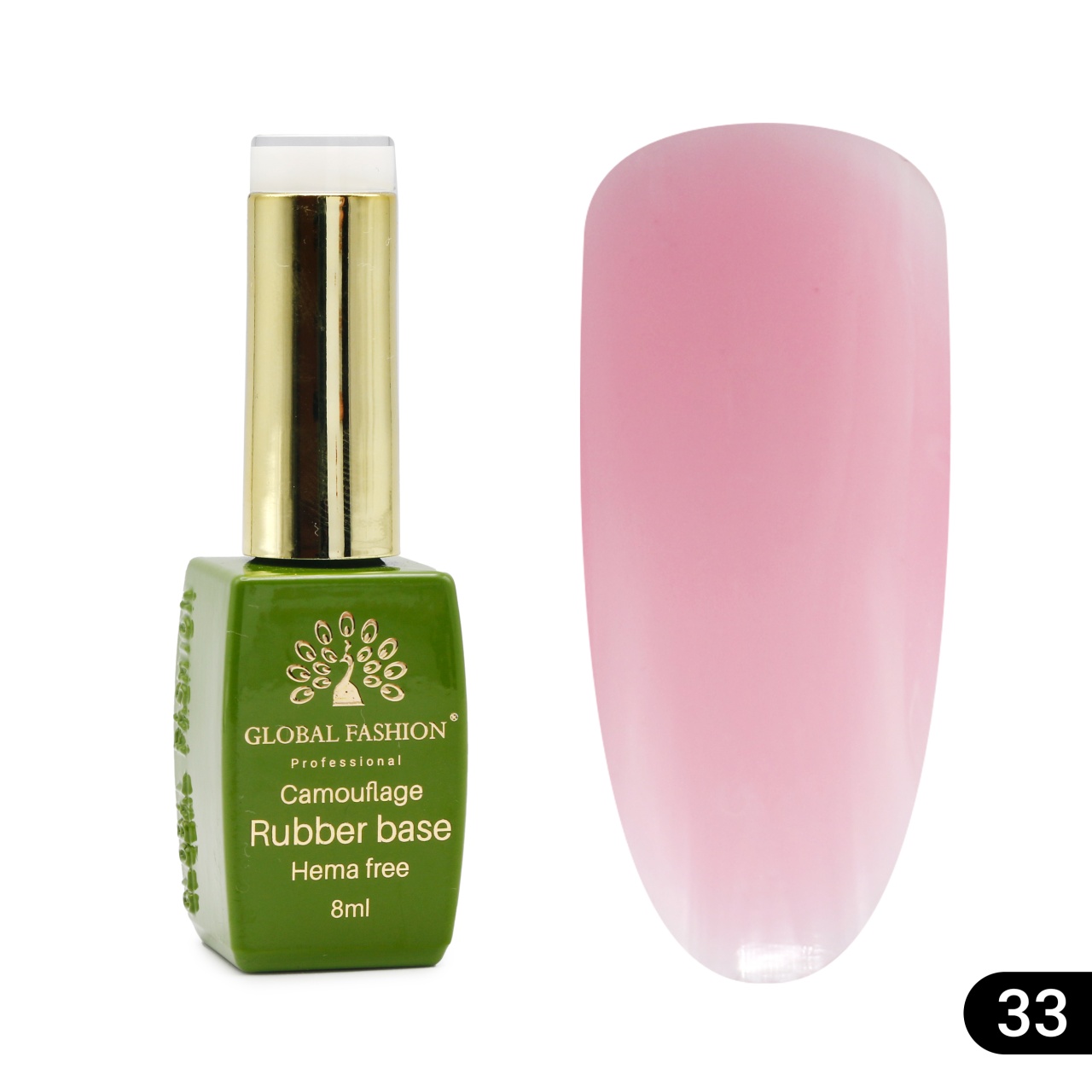 Bază de unghii Camouflage, fără Hema, 8 ml 33 - Free TPO