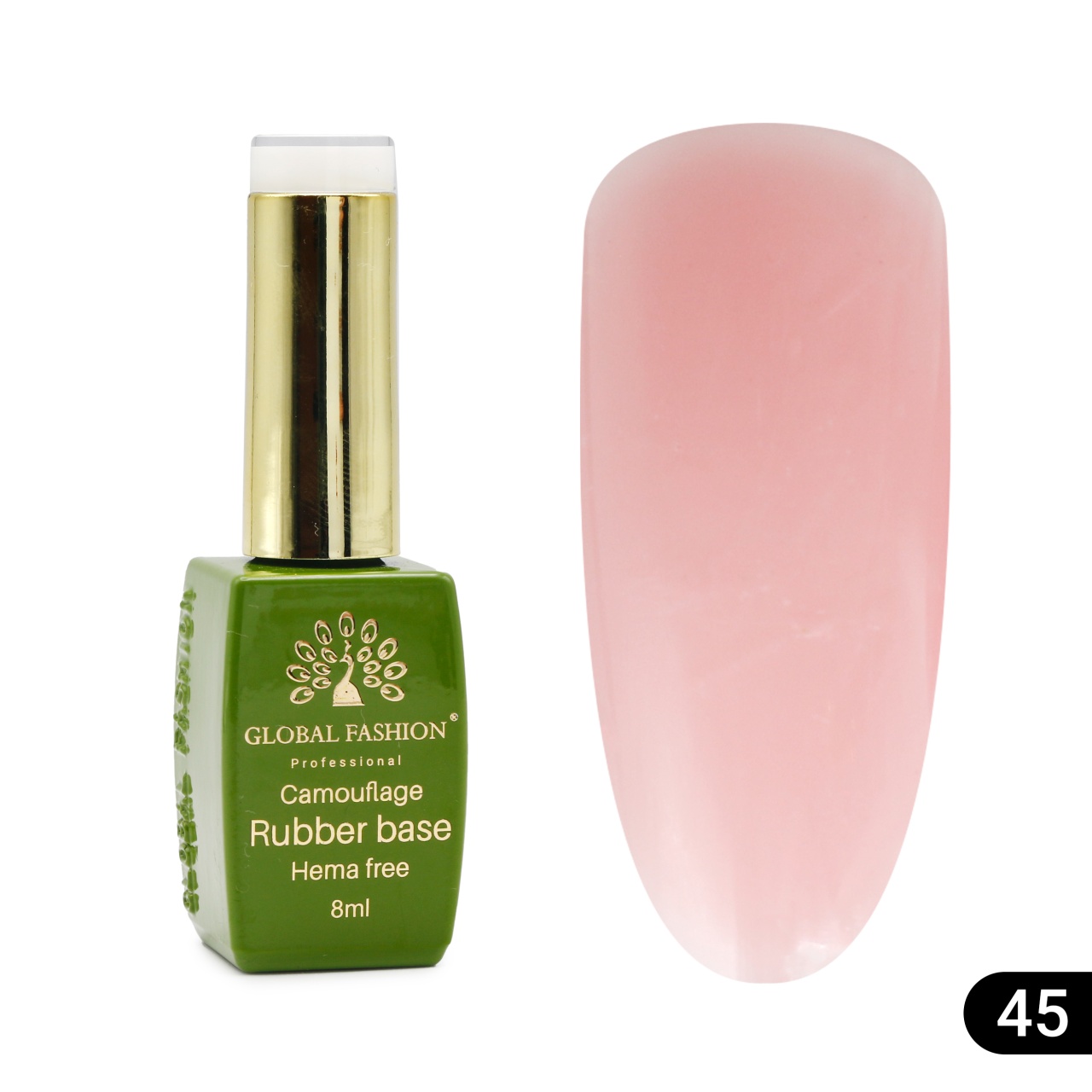 Bază de unghii Camouflage, fără Hema, 8 ml 45 - Free TPO