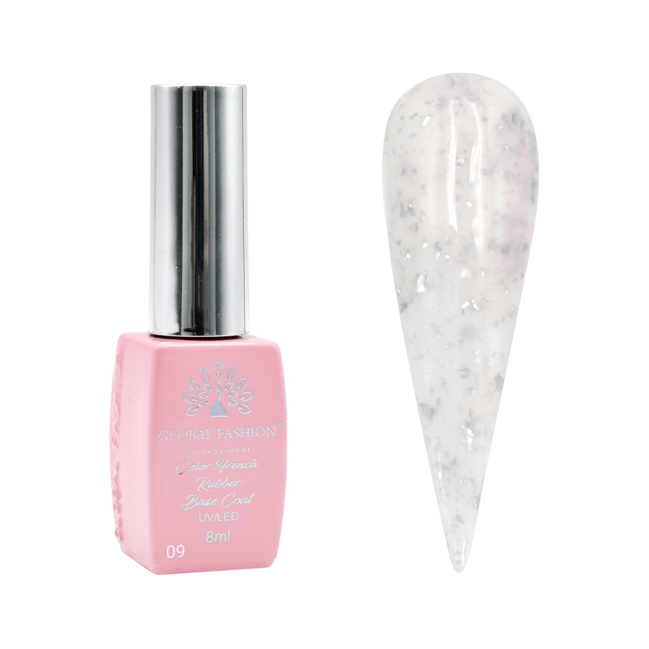 Baza Foil, baza cauciucata pentru unghii, 8 ml, 09 - Free TPO