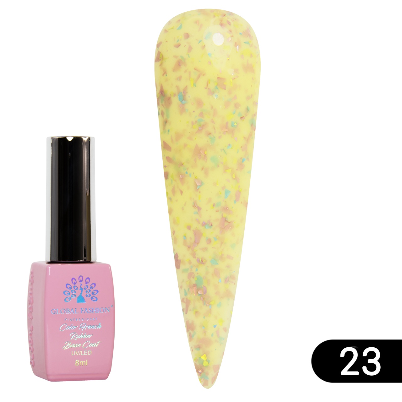 Baza Foil, baza cauciucata pentru unghii, 8 ml, 23 - Free TPO