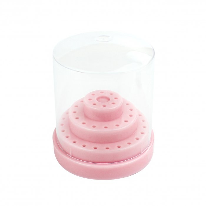 Cutie Depozitare, Capat de Freza, 48 Locuri, Big, Roz Deschis Pauco -