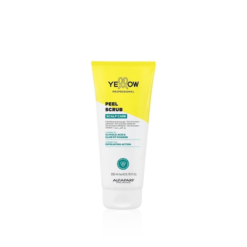 Exfoliant Profesional pentru Scalp cu Acid Glicolic, Anti‑Mătreață și Sebum, 200 ml, Yellow Scalp Peel Scrub