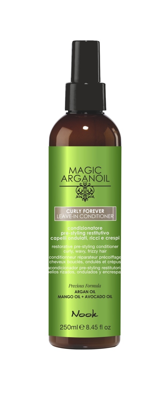 Nook Magic ArganOil Curly Forever Leave-In Conditioner Balsam Fără Clătire pentru Păr Creț și Ondulat 250 ml