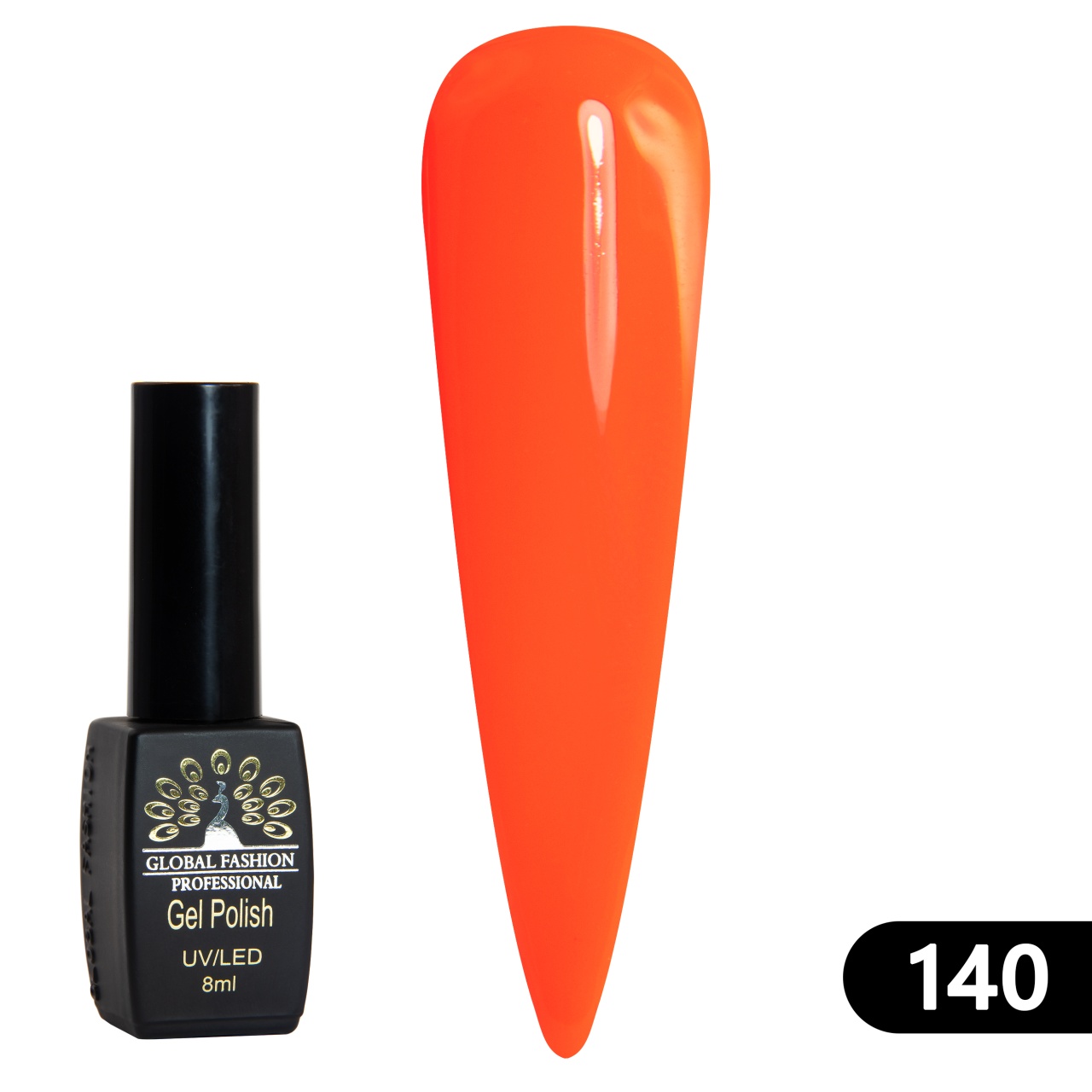 Oja semipermanenta BLACK ELITE, 8 ml,140 - TPO Free