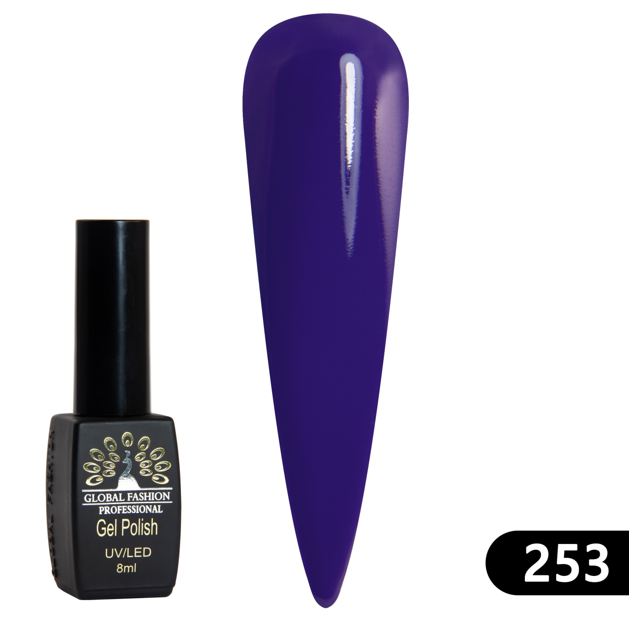 Oja semipermanenta BLACK ELITE, 8 ml, 253 - TPO Free