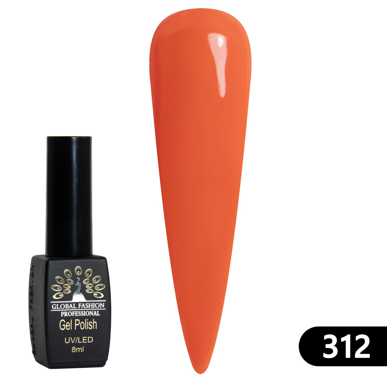 Oja semipermanenta BLACK ELITE, 8 ml, 312 - TPO Free