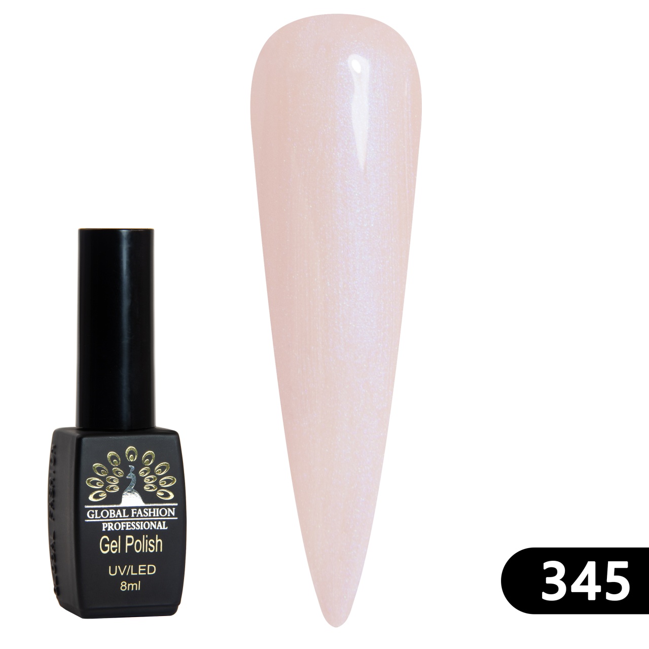 Oja semipermanenta BLACK ELITE, 8 ml, 345 - TPO Free