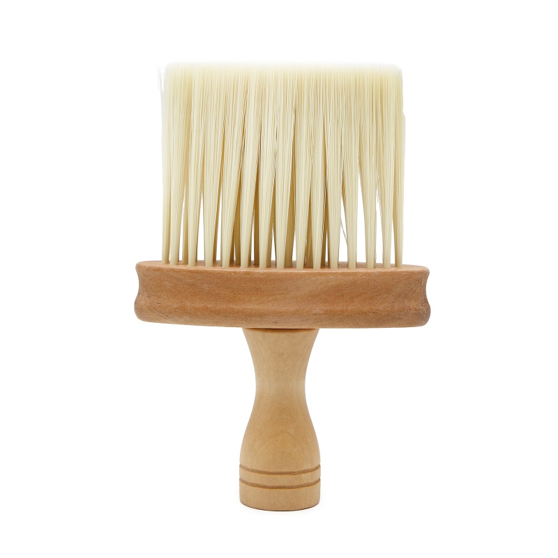 Pămătuf Frizerie cu Mâner din Lemn