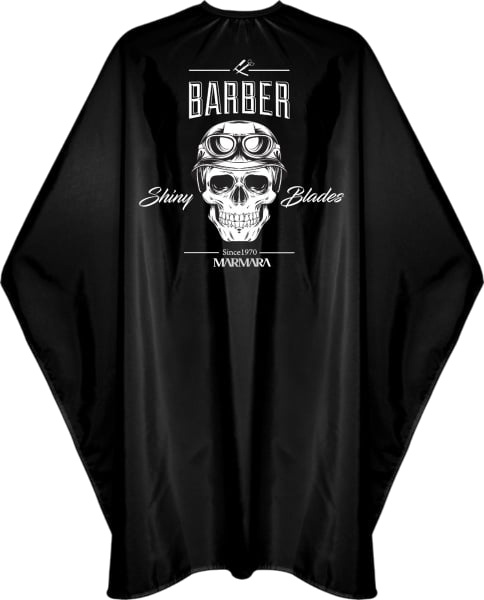 Pelerina frizerie Marmara Barber Cape Skull Black