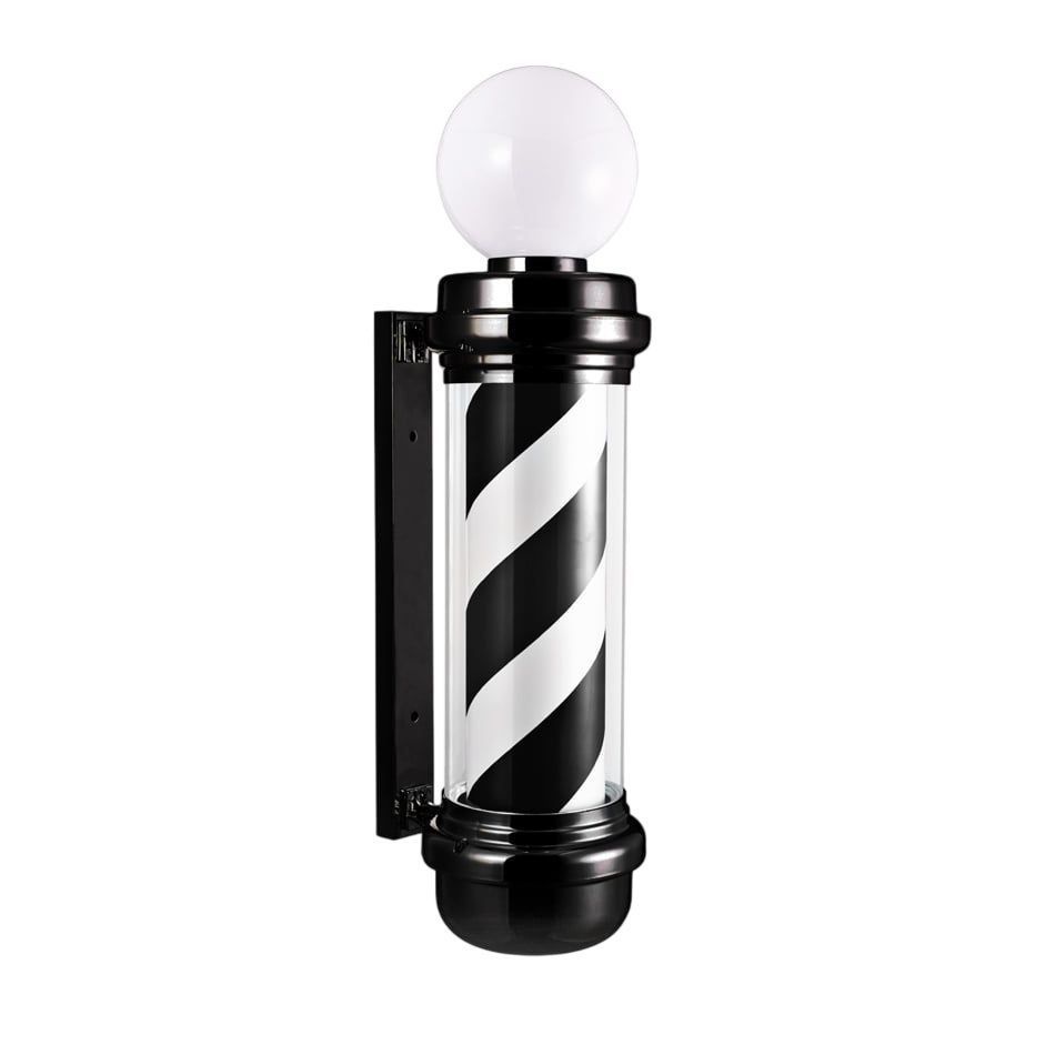 Reclama luminoasa pentru Frizerie / Barbershop - Barber Pole 85cm Black
