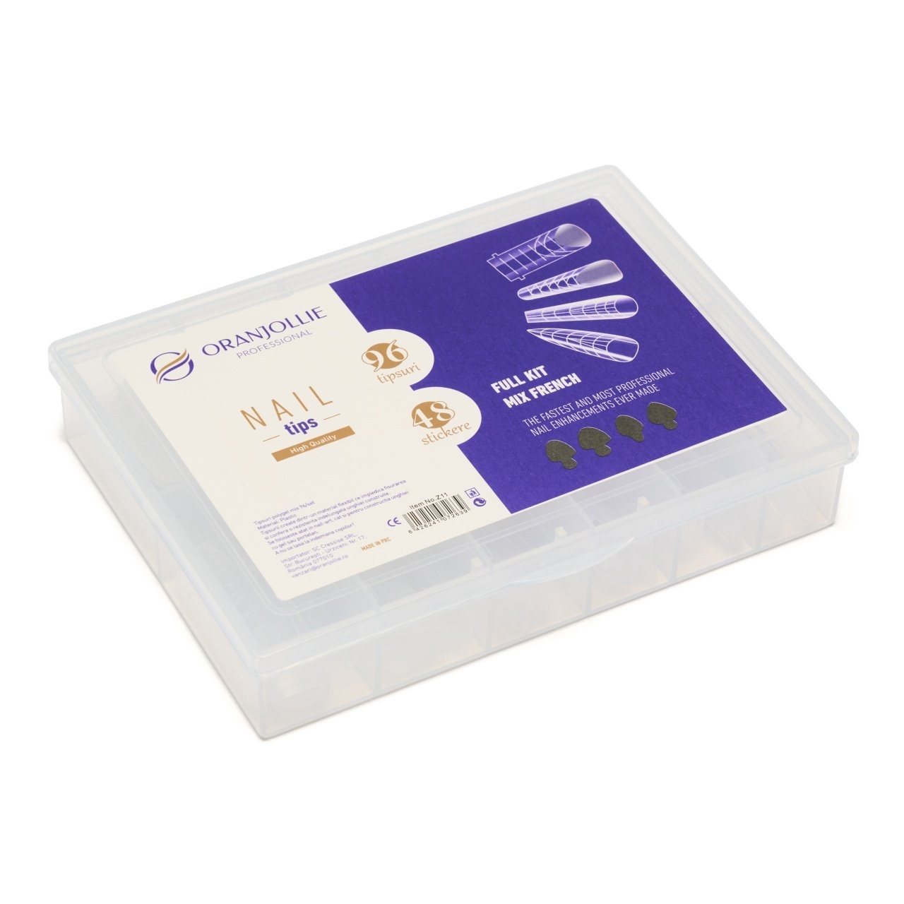 Tipsuri polygel mix 96/set