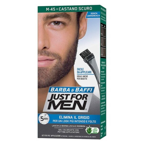 Vopsea pentru barba Just For Men - Saten inchis