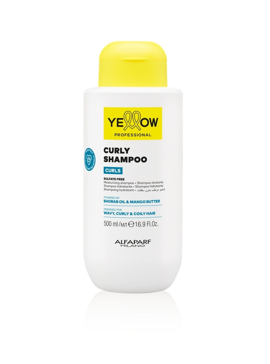 Yellow Professional Curls Șampon pentru Păr Cret și Ondulat– Definire, Hidratare și Anti-Frizz Descriere nouă cu semne colorate