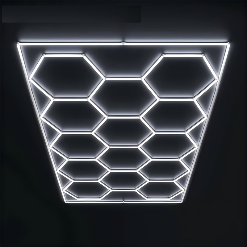 HoneyComb 14 Hexagoane Luminoase LED cu Rama 650W 4830 X 2430mm
