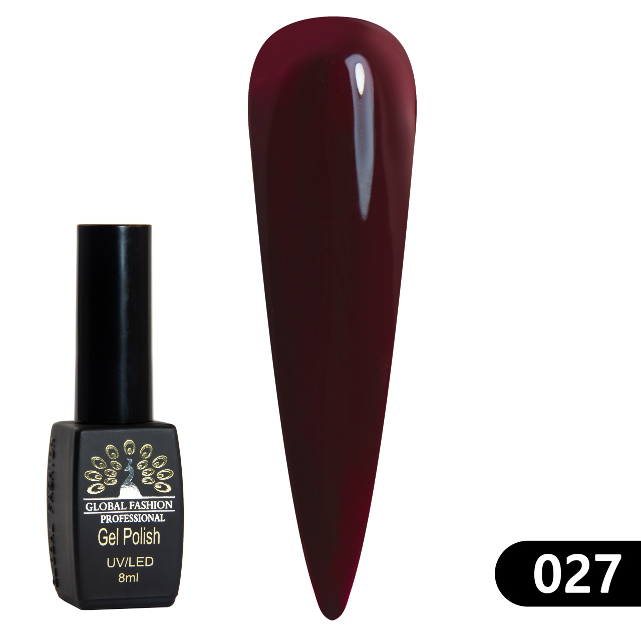 Oja semipermanenta BLACK ELITE, 8 ml, 027 - TPO Free
