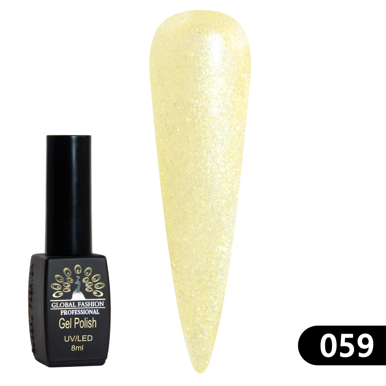 Oja semipermanenta BLACK ELITE, 8 ml, 059 - TPO Free