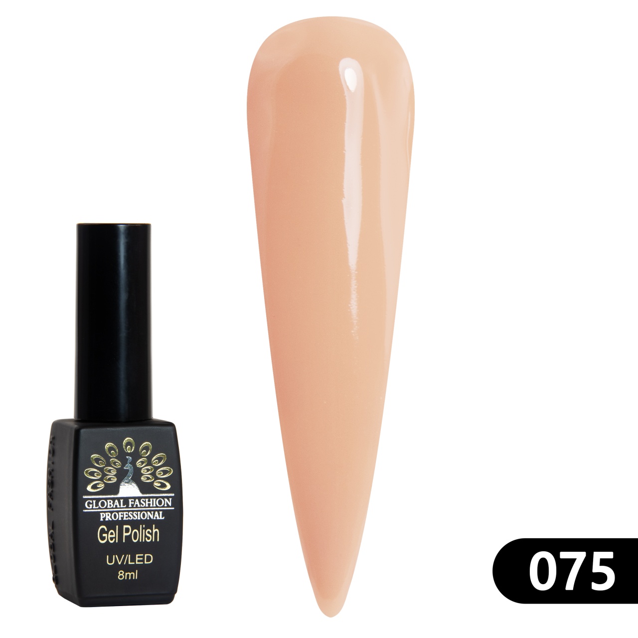 Oja semipermanenta BLACK ELITE, 8 ml, 075 - TPO Free