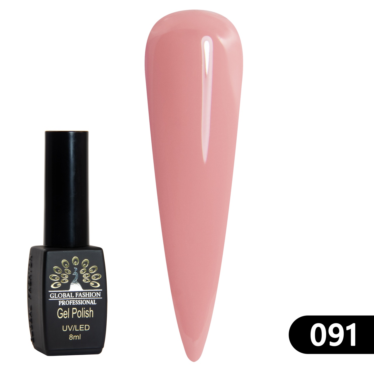 Oja semipermanenta BLACK ELITE, 8 ml, 091 - TPO Free