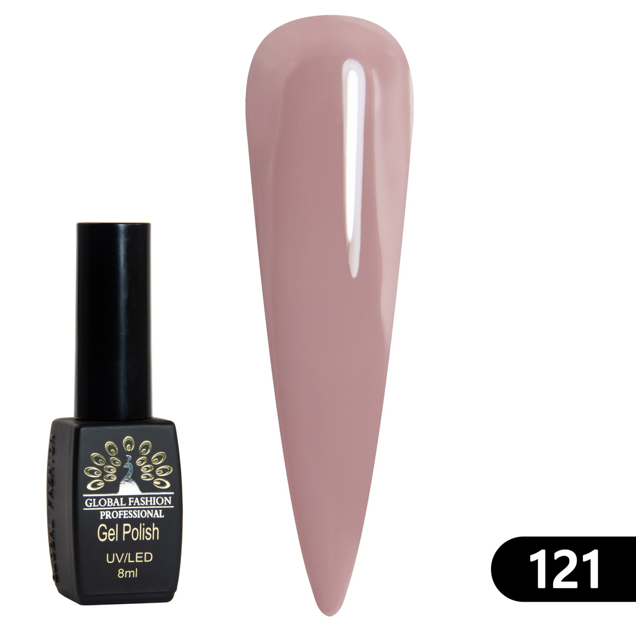 Oja semipermanenta BLACK ELITE, 8 ml,121 - TPO Free