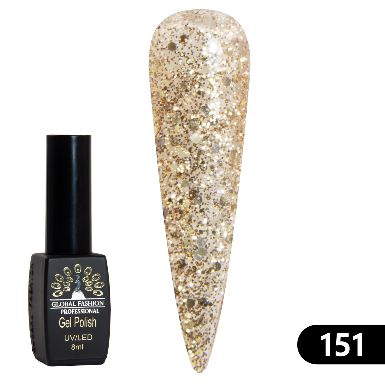 Oja semipermanenta BLACK ELITE, 8 ml,151 - TPO Free