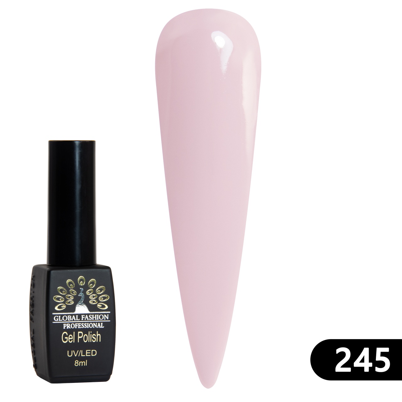 Oja semipermanenta BLACK ELITE, 8 ml, 245 - TPO Free
