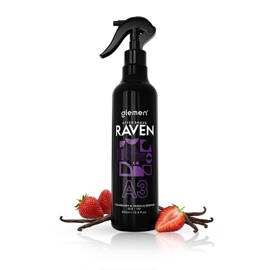 After Shave Colonie Glemen Raven, Strawberry & Vanilla - 400 ml