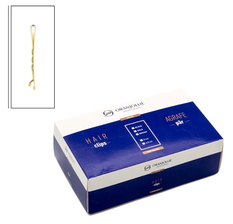 Agrafe de Par L7B 50mm, Aurii Mici - Set 500gr