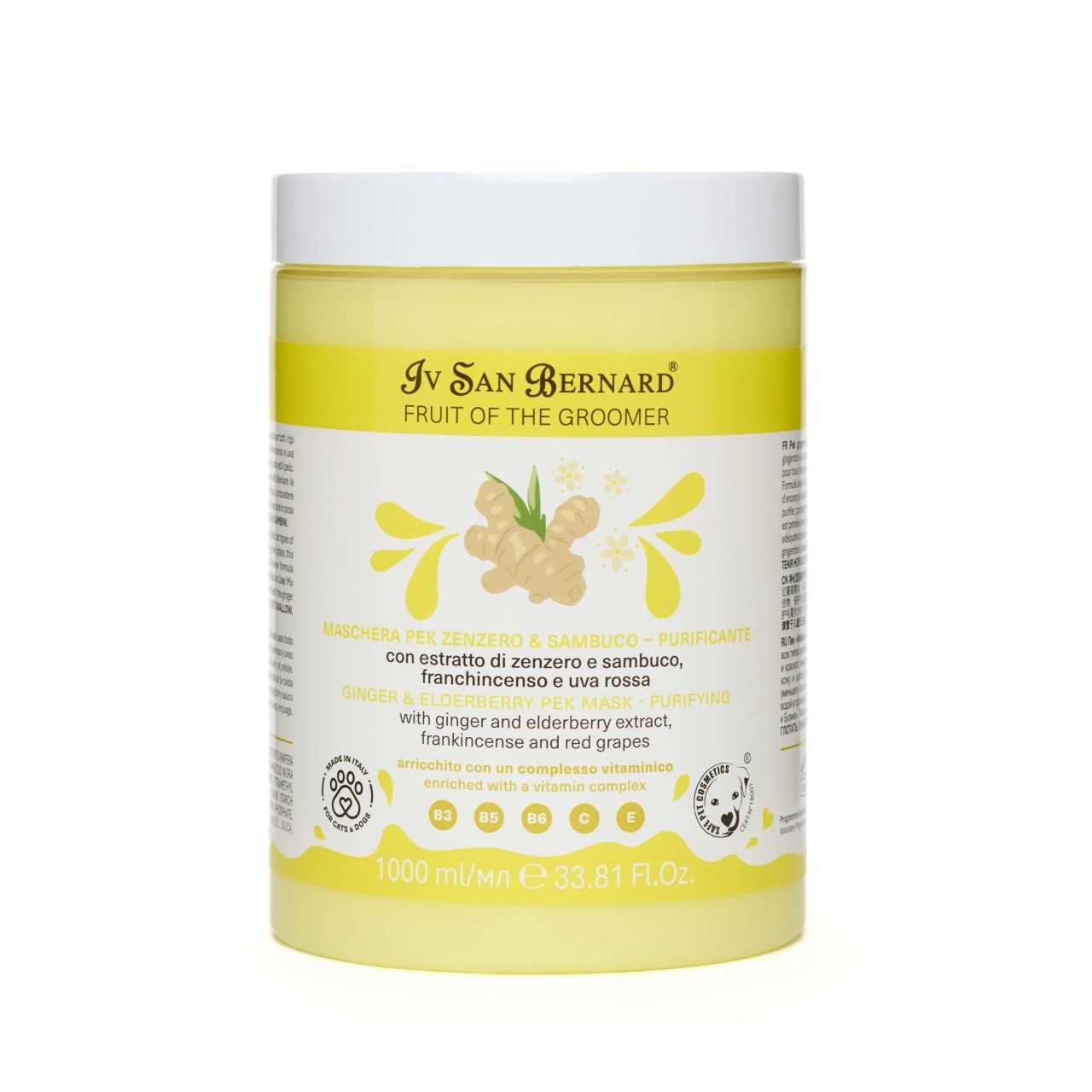 Balsam Iv San Bernard cu Ghimbir si Soc PEK Purifying Action NEW, pentru caini si pisici, 1l