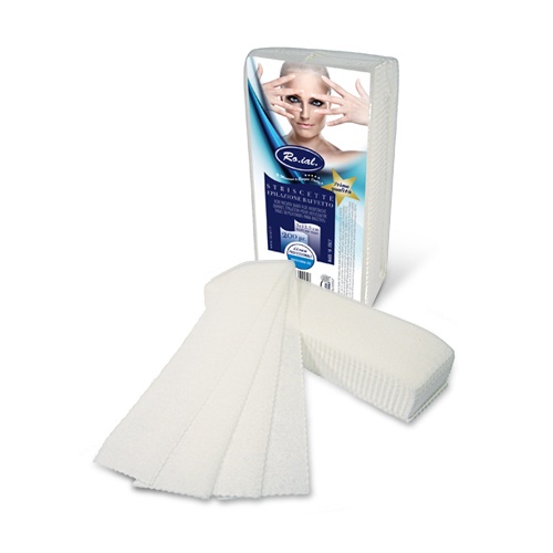 Benzi depilatoare facial Roial Non-Woven 3x12,5cm Alb 200buc/set