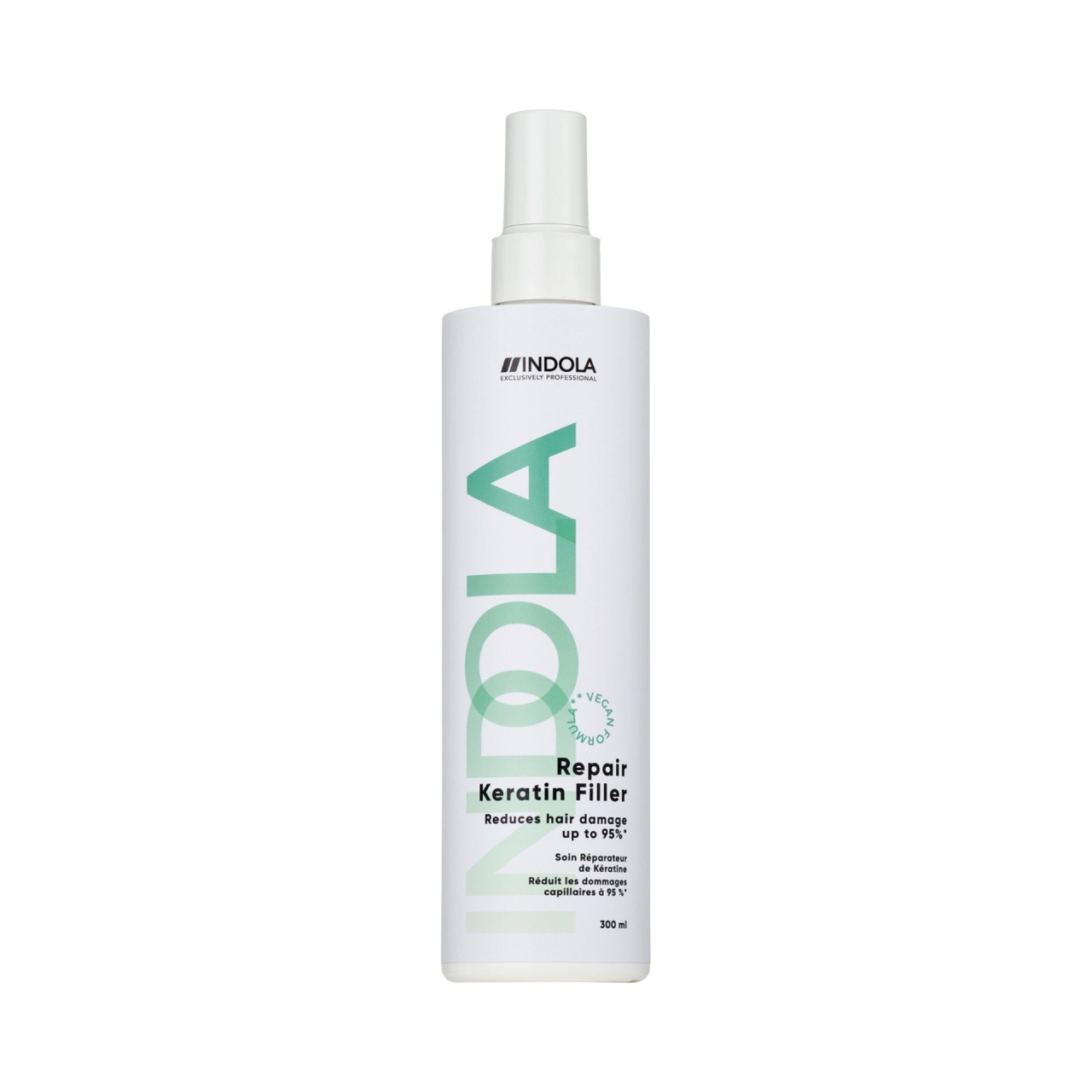 INDOLA Repair Keratin Filler Spray Regenerator– Întărește Structura Firului de Păr și Reduce Ruperea cu Până la 95% 300ml