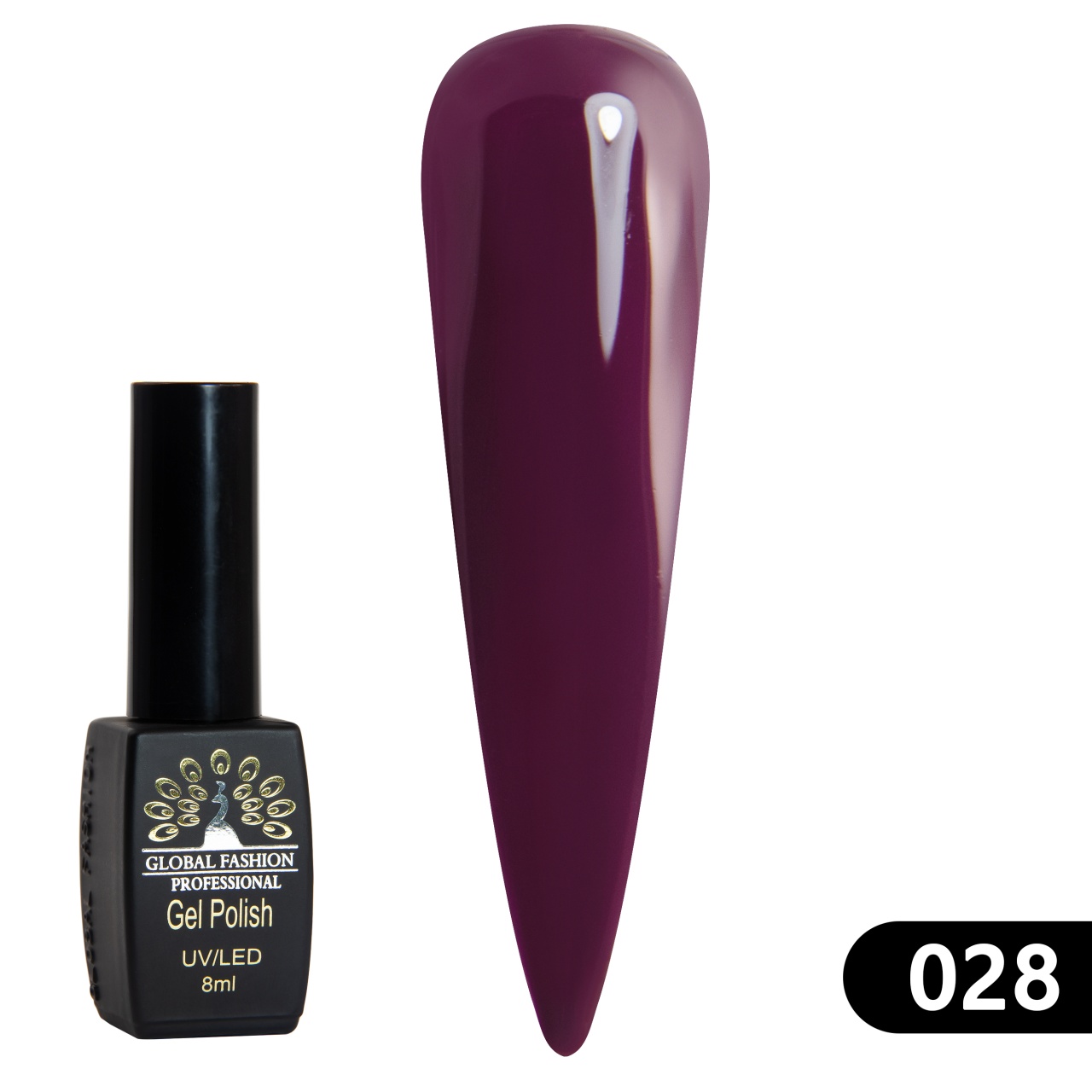 Oja semipermanenta BLACK ELITE, 8 ml, 028 - TPO Free
