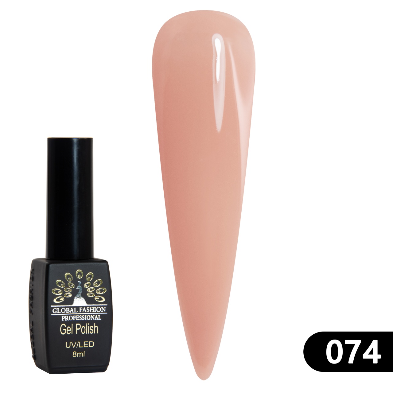 Oja semipermanenta BLACK ELITE, 8 ml, 074 - TPO Free