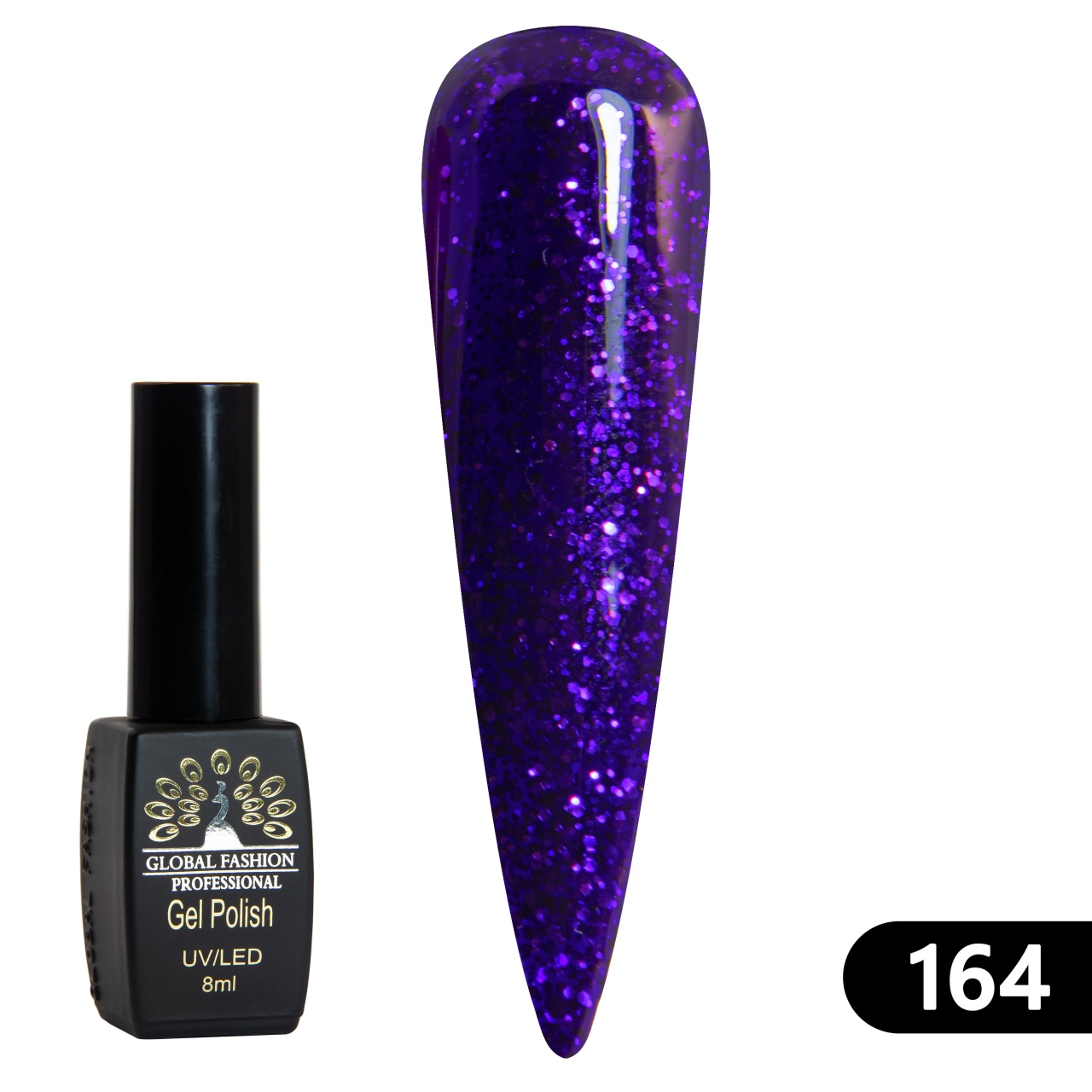 Oja semipermanenta BLACK ELITE, 8 ml, 164 - TPO Free